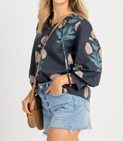 Block Print Button Top